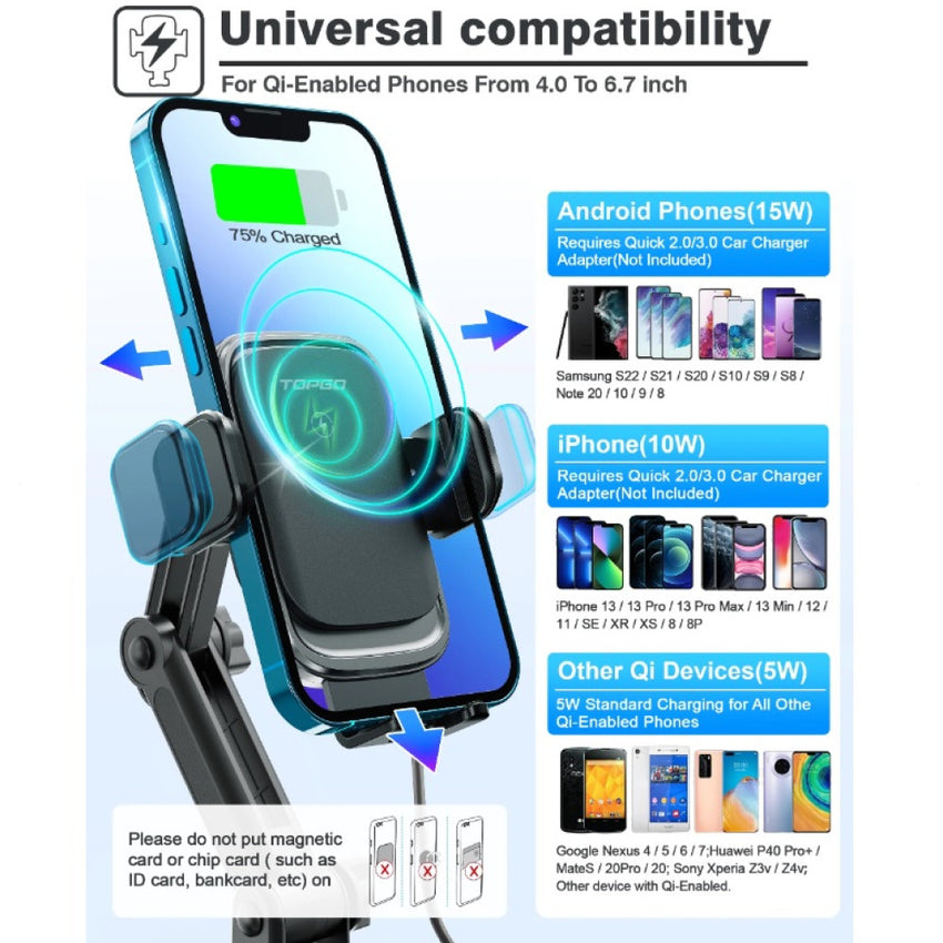 Topgo Car Charger Wireless Charger WC01