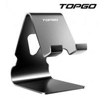 Topgo Desk Phone Stand DB1 Adjustable Height Aluminum Desktop Holder Stable Base Design - X002I2Q1XT
