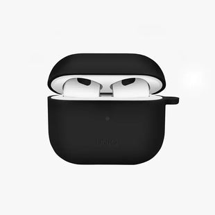 UNIQ NEXO ACTIVE HYBRID SILICONE AIRPODS 3RD GEN CASE WITH SPORTS EAR HOOKS CHARCOAL (GREY)-NEXOGRY EOL