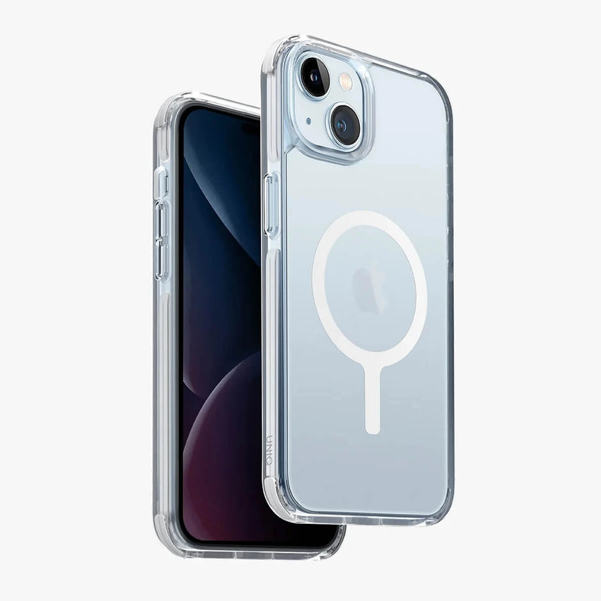 UNIQ HYBRID IPHONE 15 PLUS  MAGCLICK CHARGING LIFEPRO XTREME (AF) - DOVE (FROST CLEAR)
