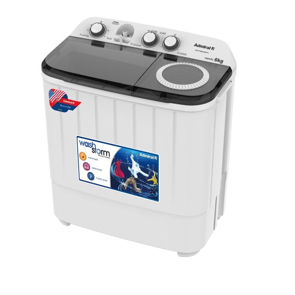 Admiral Twin Tub, 6 KG Wash Capacity Washing Machine ADTT06KUWCP1