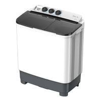 Midea 8/5 kg Semi Automatic Washing Machine, White MT100W80/W-KW