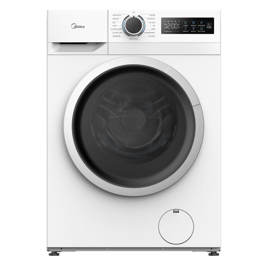 Midea Front Load Washer 7kg, White - MF110W70B/W-GCC