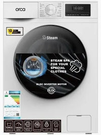 Orca Front Load Washing Machine 10KG, 1400RPM OR-TWF100EW